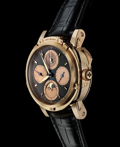 8. Louis Moinet Magistralis Giá: 860.000 USD Với cấu tạo phức tạp, chiếc đồng hồ với 18 ca rát vàng này cũng cho thấy lịch thiên văn và một phần hình ảnh minh họa của mặt trăng trên trái đất.